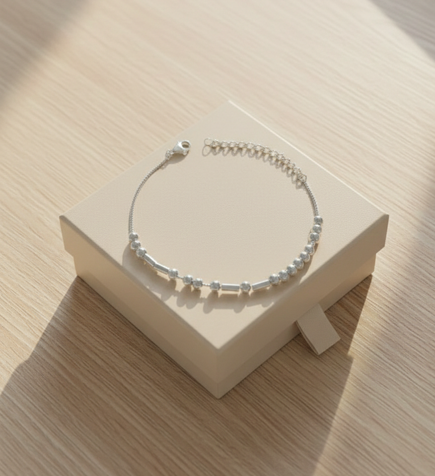 Custom Morse Code Hidden Name Bracelet