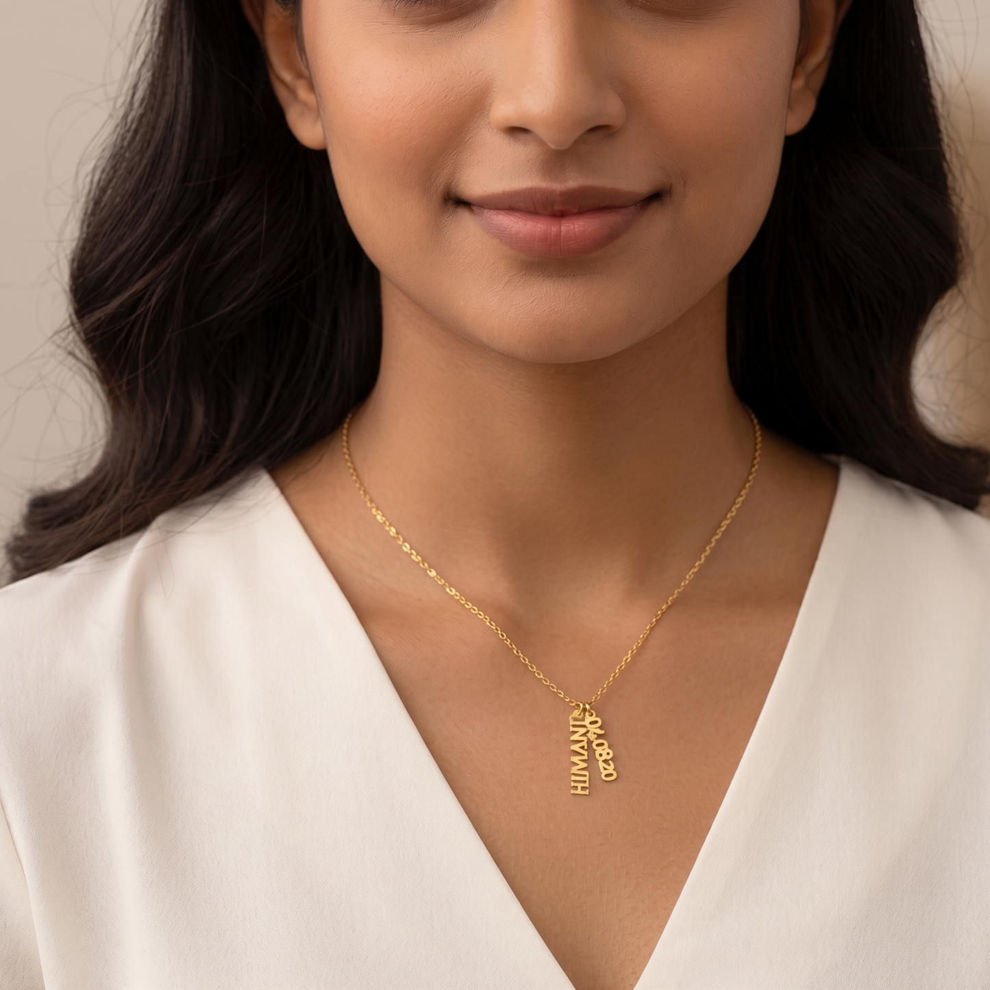 Custom Name and Birth Date or Year Necklace