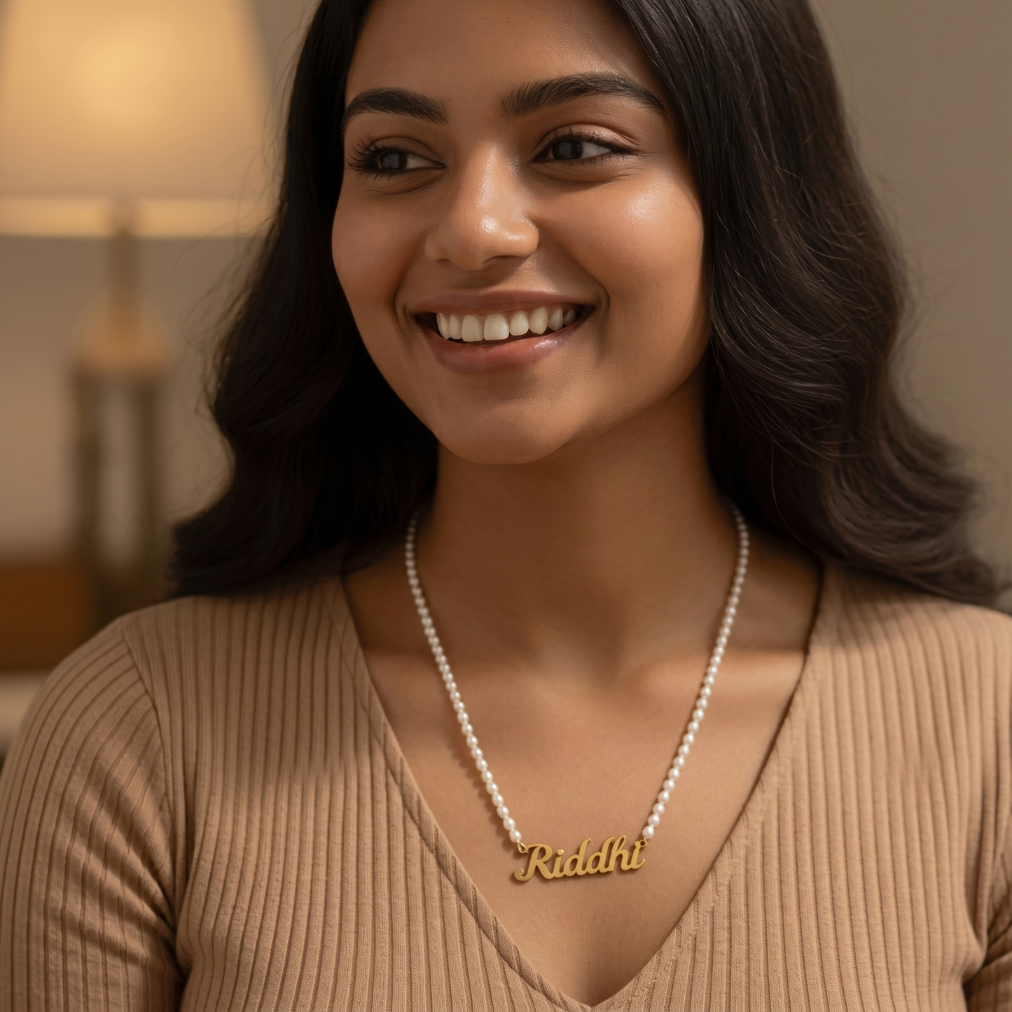 Freshwater Pearl Custom Name Necklace