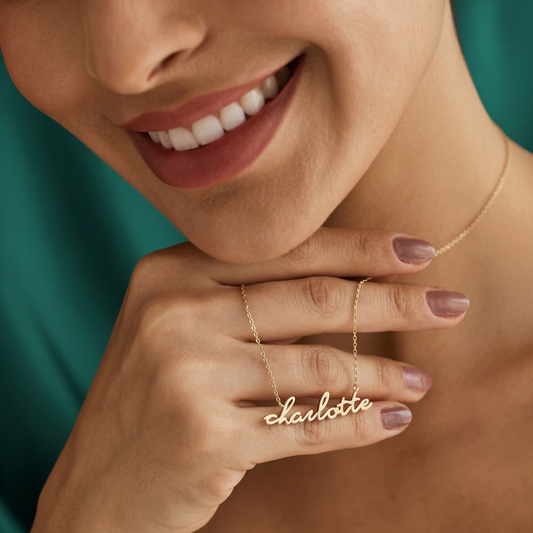 Italic Name Necklace