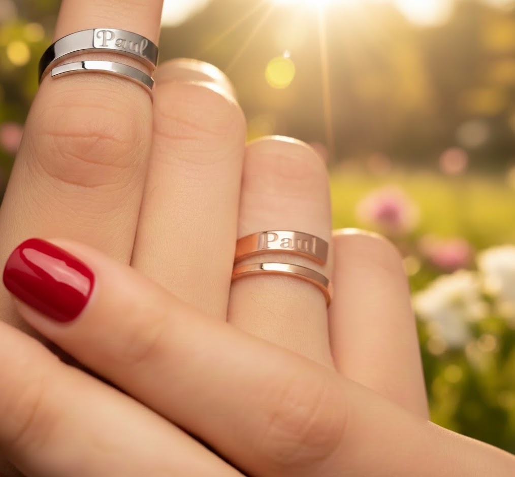 Custom Name Wrap Ring