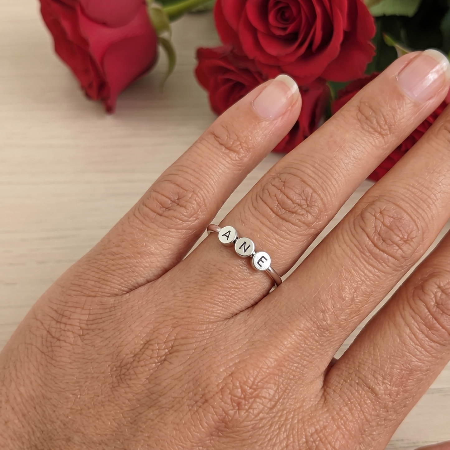 Eterna Personalised Trio Letter Ring