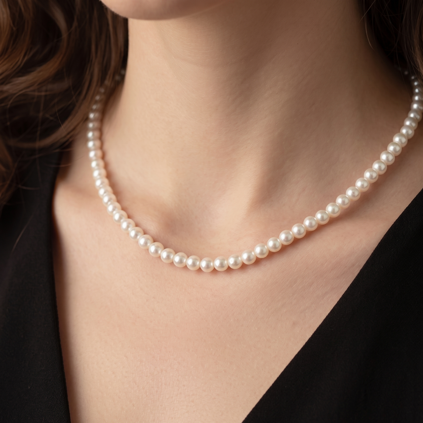 Elegant 4mm Premium Pearl Necklace