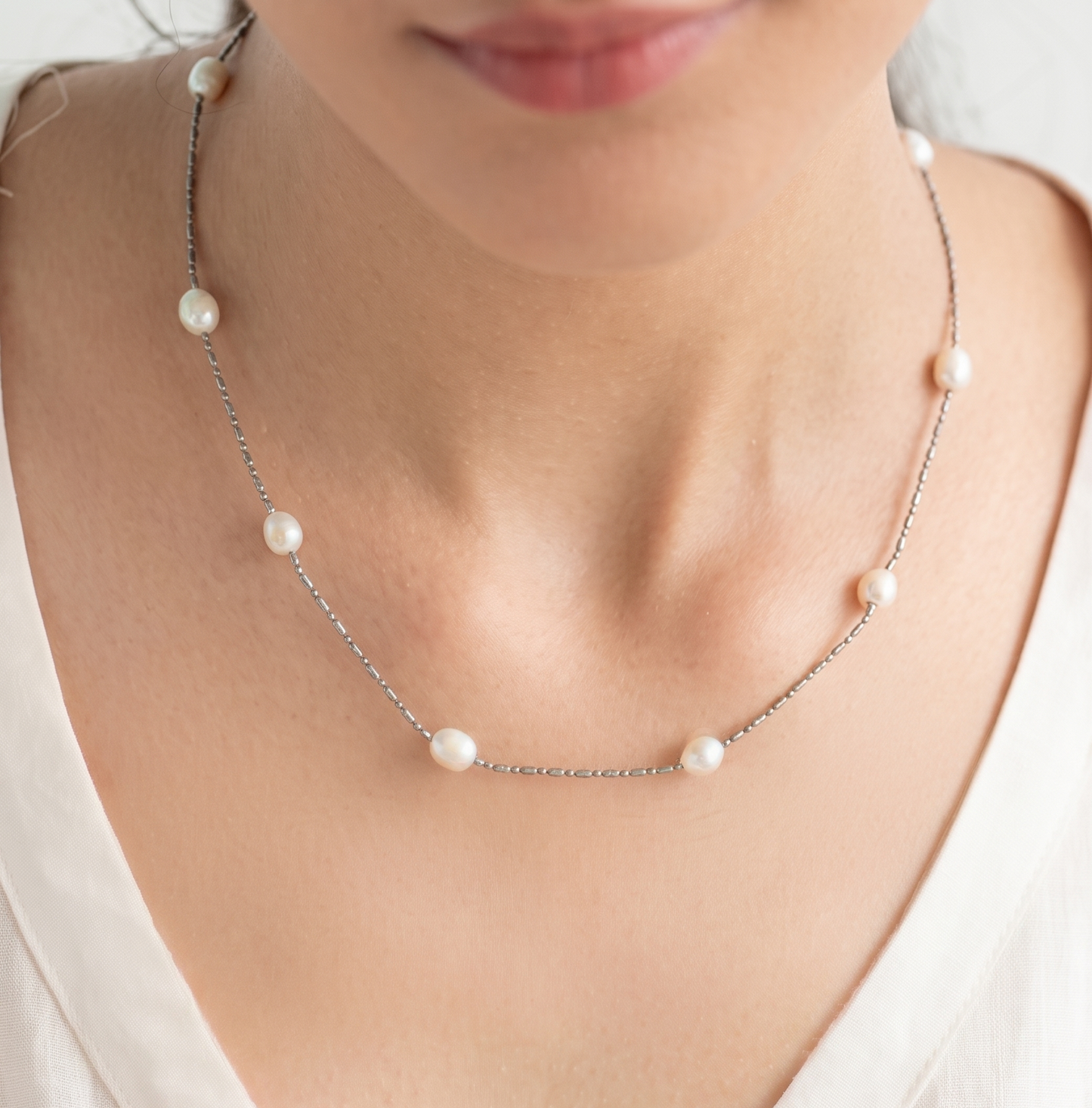 Dainty Fresh Water Pearl Necklace