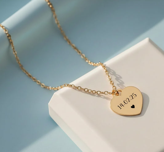 Custom Name or Initial Heart Necklace
