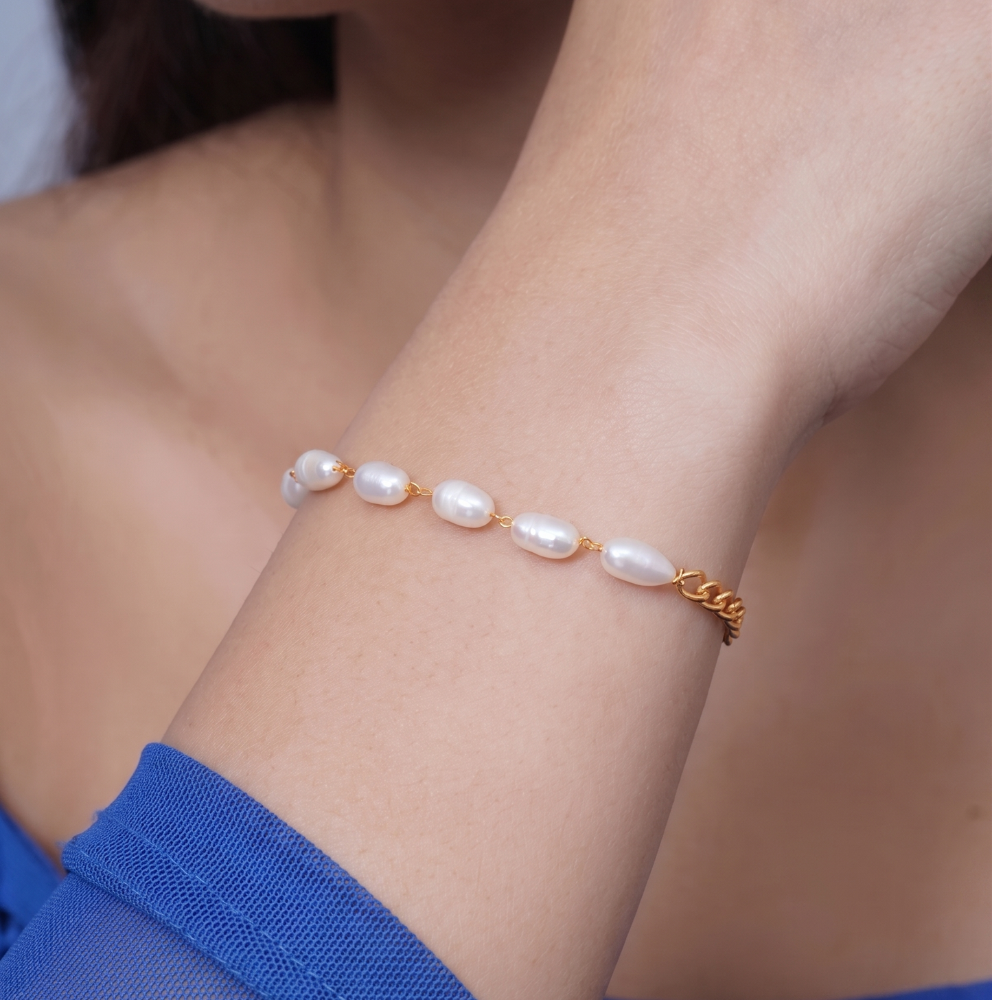 Fresh Water Pearl Beaded Bracelet