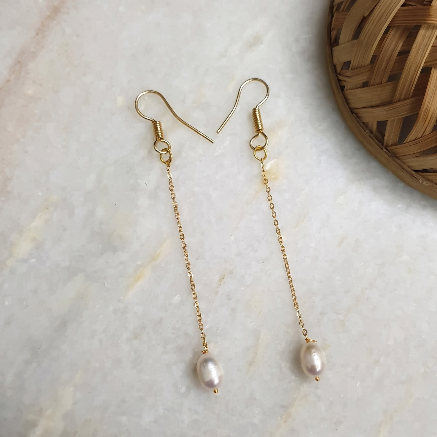 Fresh Water Single Pearl Earrings