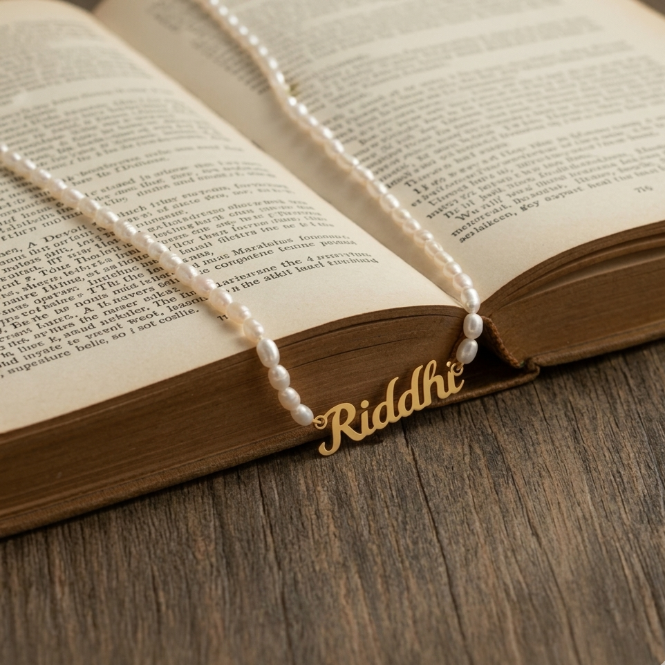 Freshwater Pearl Custom Name Necklace
