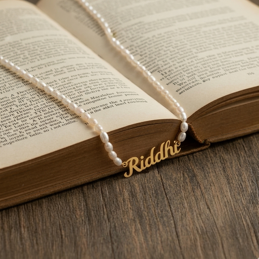 Freshwater Pearl Custom Name Necklace