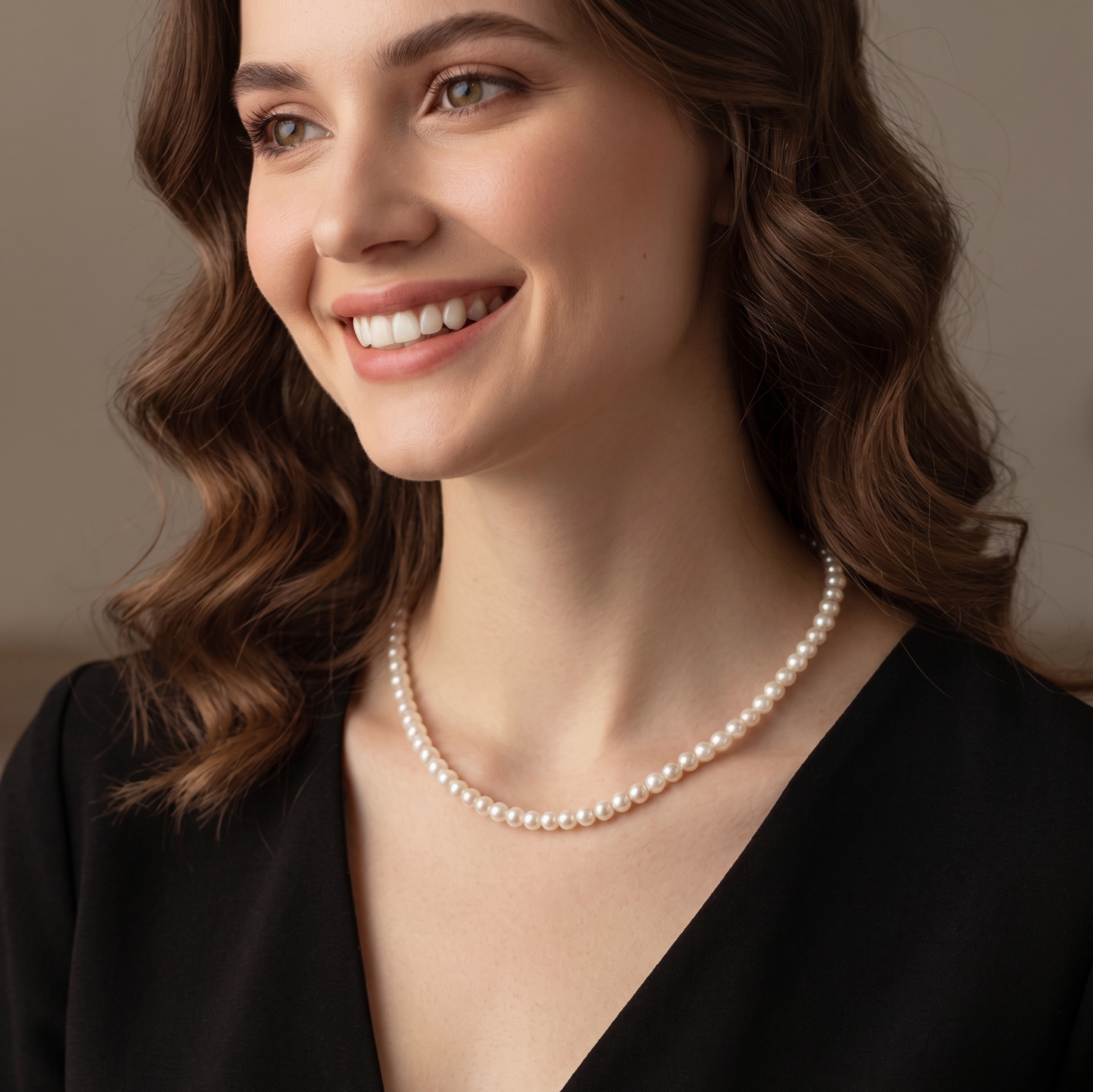 Elegant 4mm Premium Pearl Necklace
