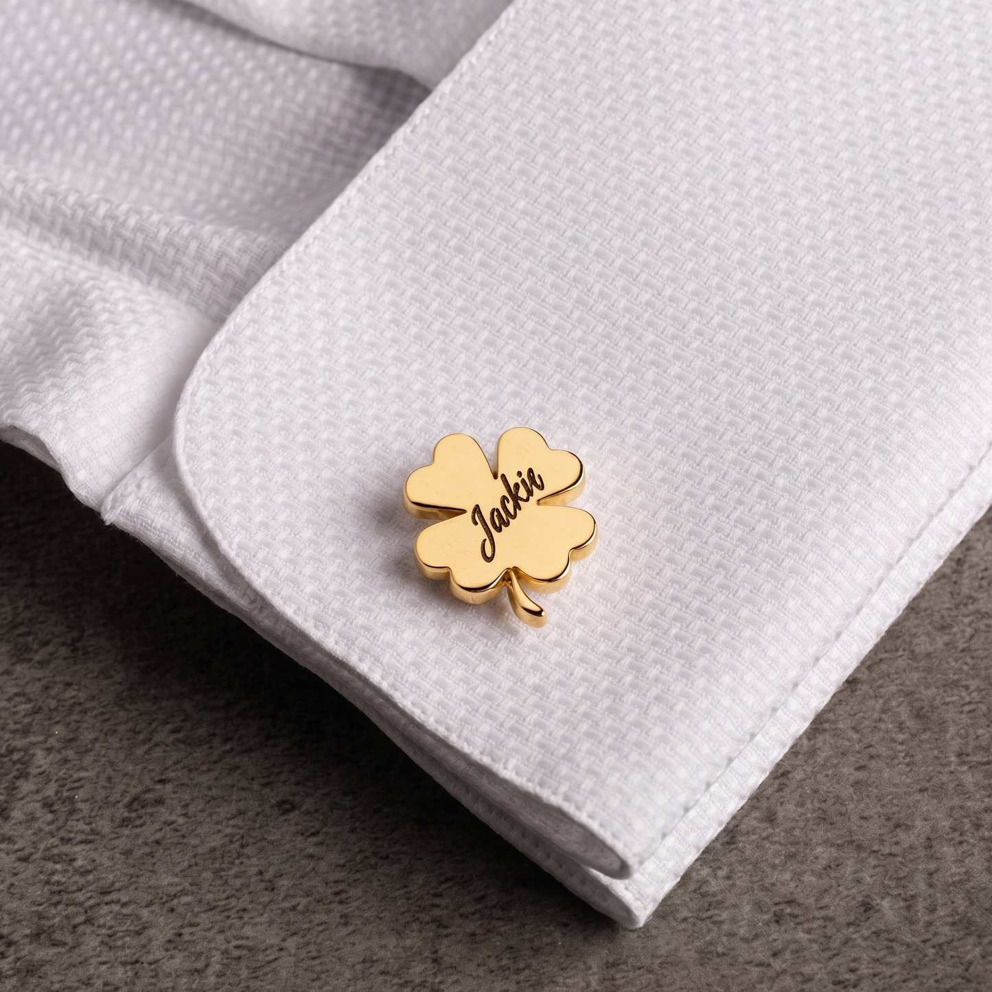 Custom Name or Initial Floral Cufflinks