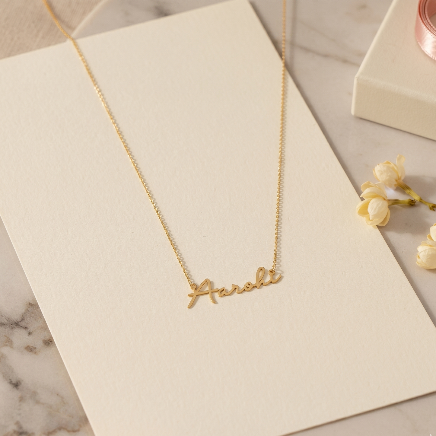 Personalised Name Style Pendant Necklace