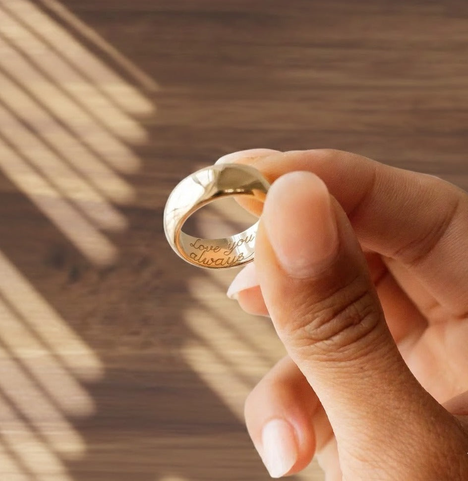 Hidden Message Custom Ring