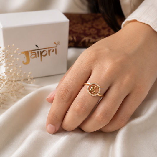 Personalised Initial Diamond Like Ring