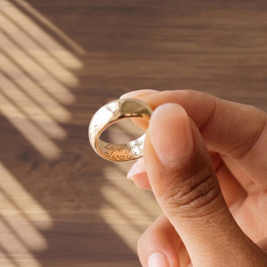 Hidden Message Custom Ring