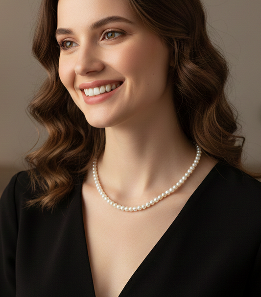 Elegant 4mm Premium Pearl Necklace