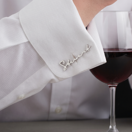 Custom Name Cufflinks for Men