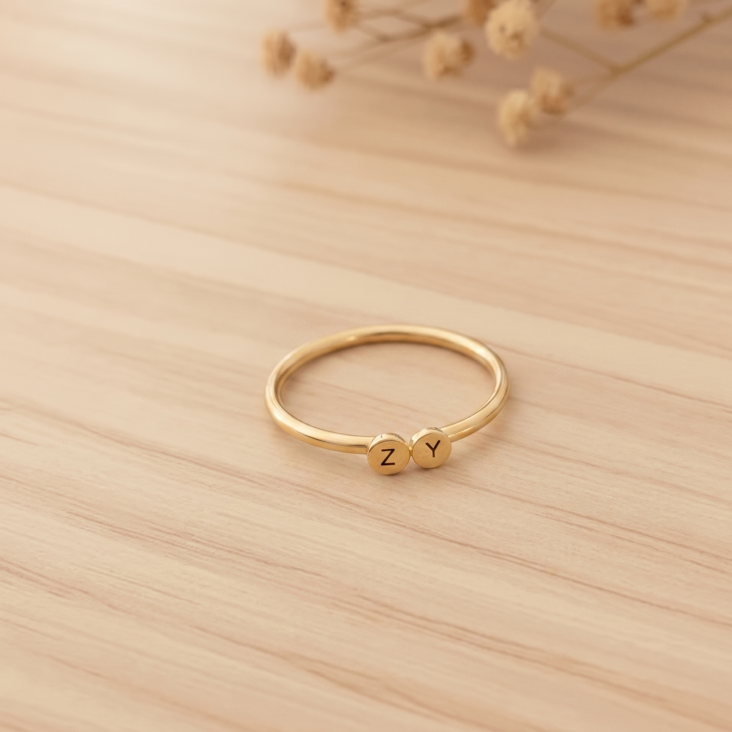 Eterna Personalised Duo Letter Ring