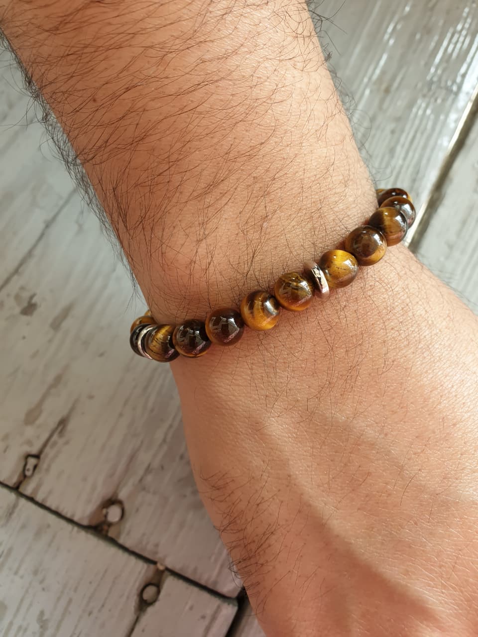Courageous Tiger Eye Natural Stone Bracelet