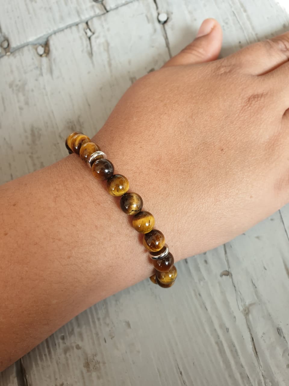 Courageous Tiger Eye Natural Stone Bracelet