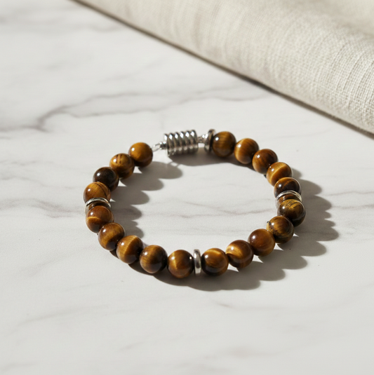 Courageous Tiger Eye Natural Stone Bracelet