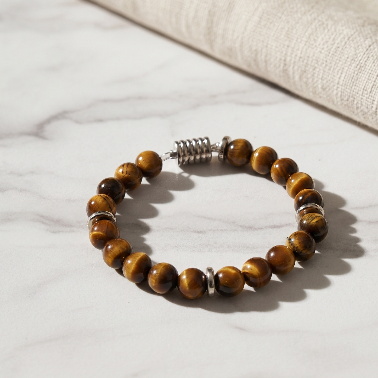 Courageous Tiger Eye Natural Stone Bracelet