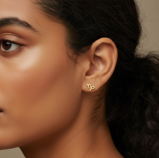 Minimal Zodiac Stud Earrings